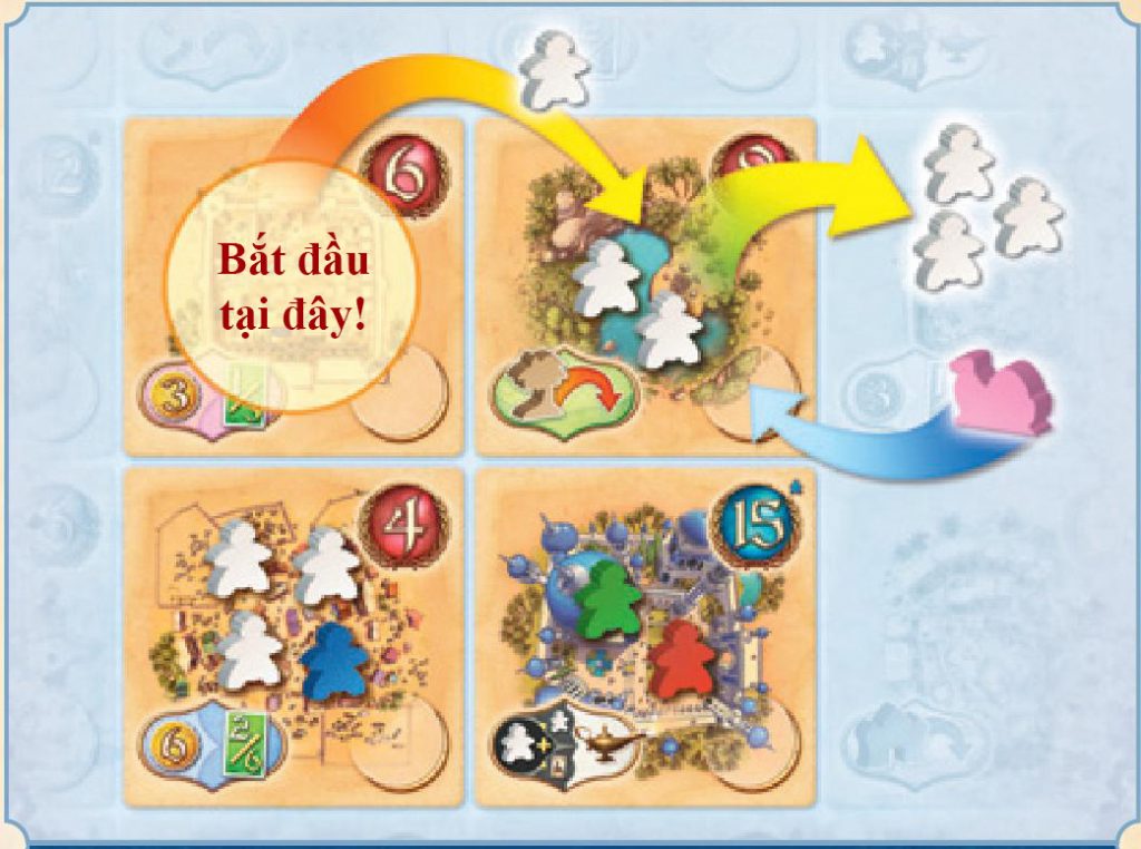 Hướng dẫn luật chơi boardgame Five Tribes chính xác nhất