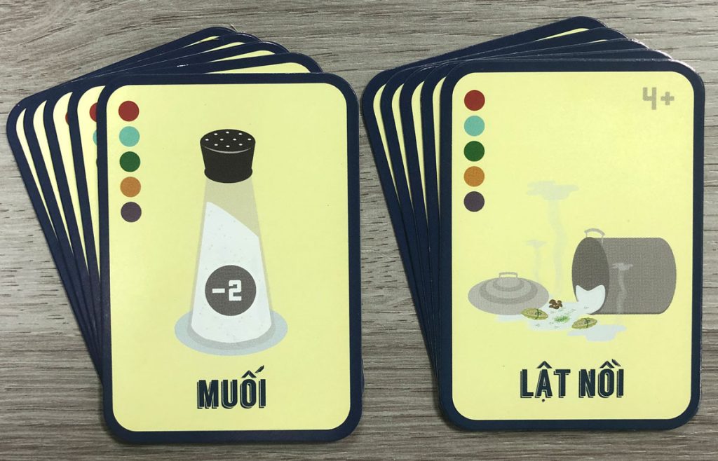 Lá bài chức năng trong Board game Lên mâm.