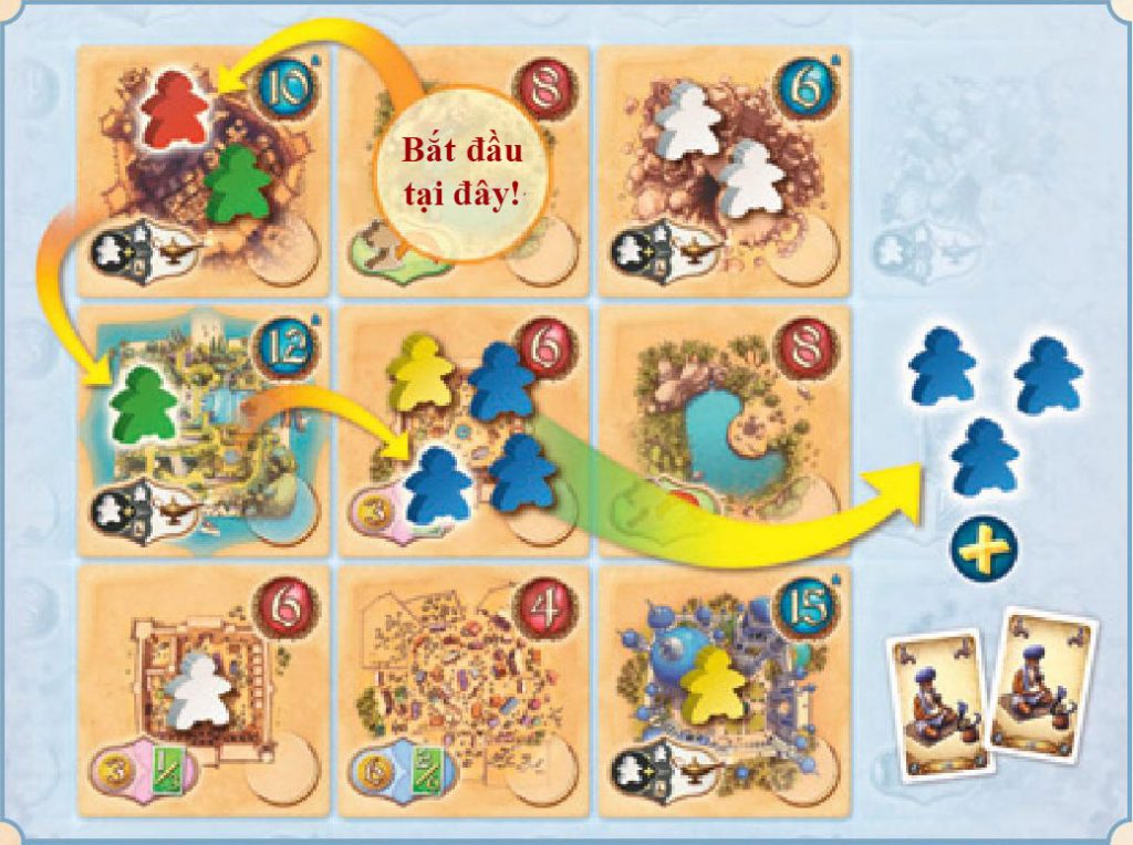 Hướng dẫn luật chơi boardgame Five Tribes chính xác nhất