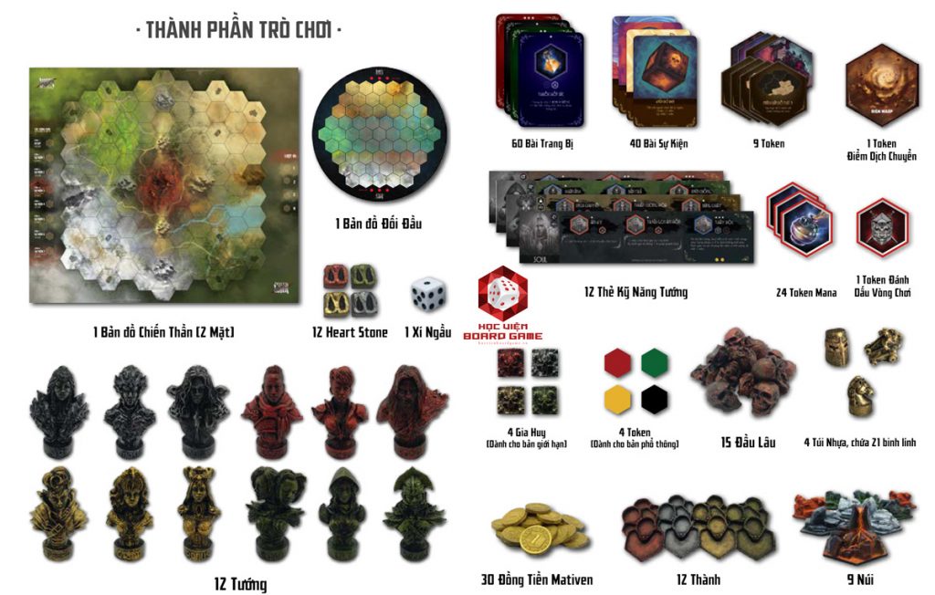 Hướng dẫn cách chơi board game Dozen War chi tiết nhất