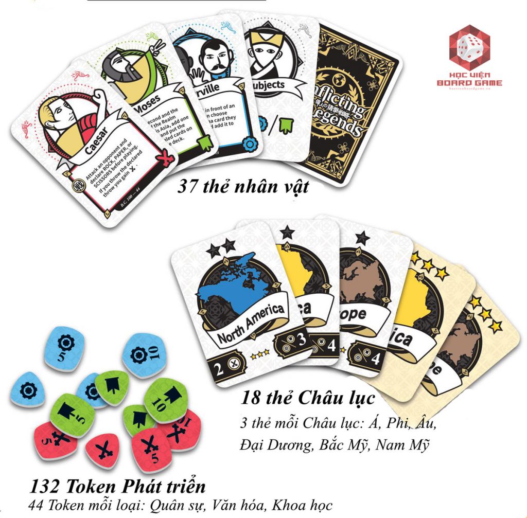 Hướng dẫn cách chơi board game Conflicting Legends