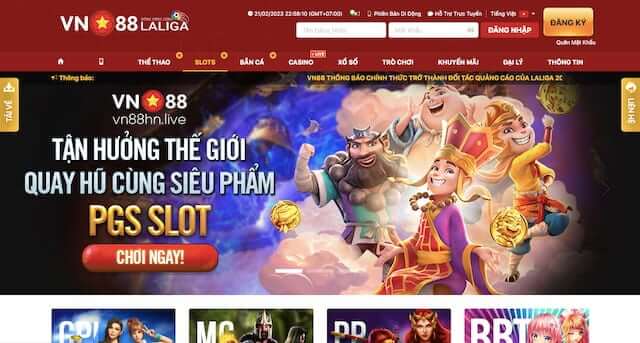 Ưu điểm khi chơi Slot game ở nhà cái Vn88