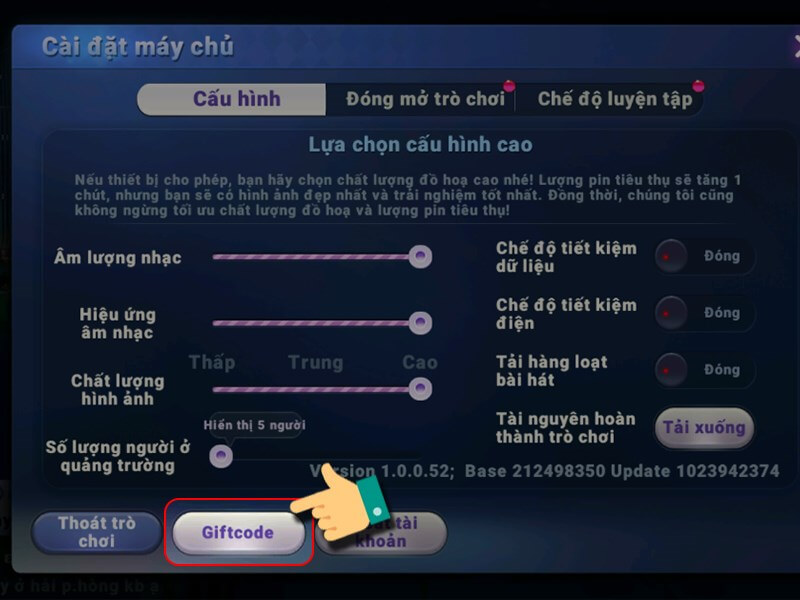 Hướng dẫn chi tiết nhất cách nhập code AU BEAT - b2