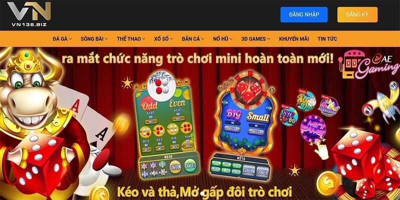 Hình 3: Các tựa game cá cược quy mô lớn tại VN138