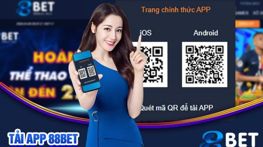 Tải app cá cược trực tuyến tiện ích 88bet ngay hôm nay.