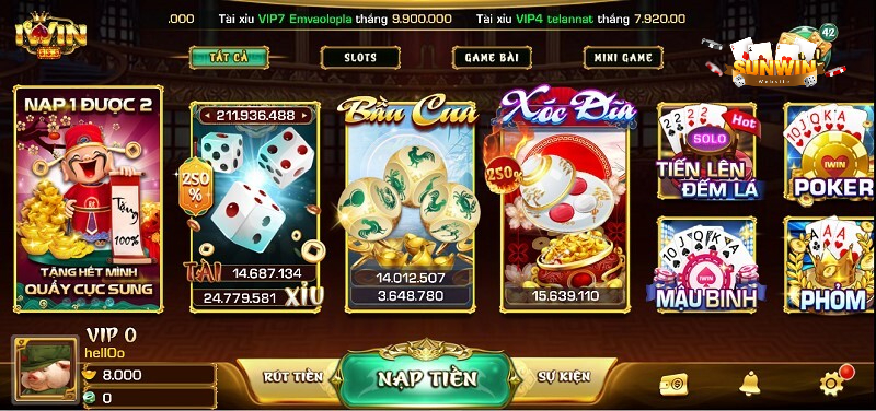 Kho game đa dạng thể loại chơi