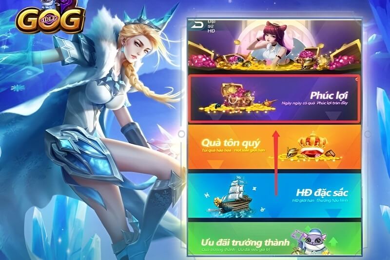 nhập Code iDLE GOG đơn giản