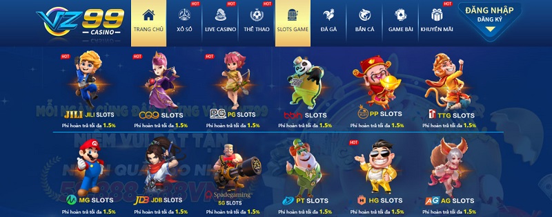 Slot Game VZ99 có những điểm gì đặc sắc