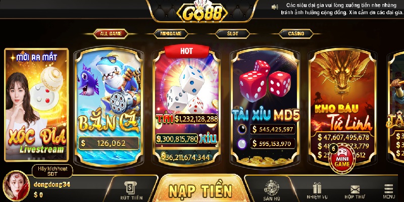 Giới thiệu về cổng game online Go88