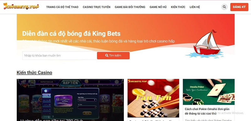 Website đánh giá, review cổng game tài xỉu đổi thưởng uy tín Kingbets.top