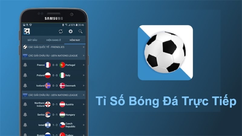 Cung cấp tỷ số trực tiếp để người hâm mộ dễ dàng theo dõi