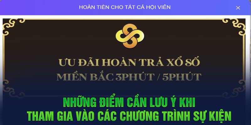 Những điểm cần lưu ý khi tham gia vào các chương trình sự kiện 