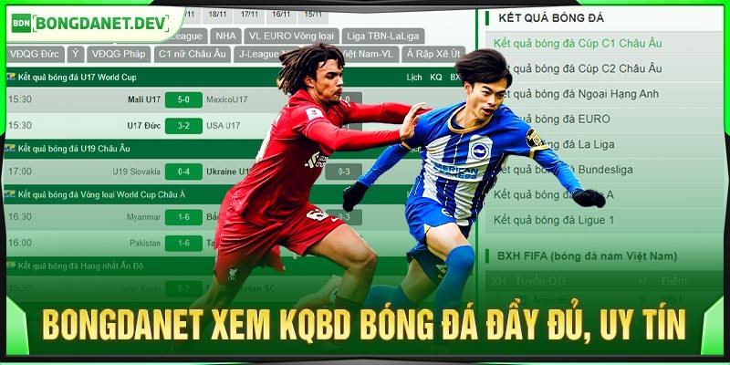 Chuyên mục kết quả bongdanet thu hút lượng truy cập nhiều nhất
