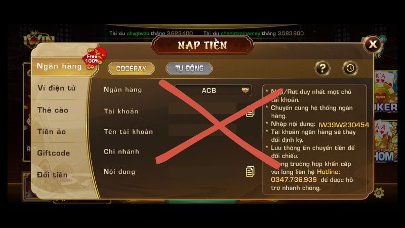 Không phát sinh cá cược thời gian dài