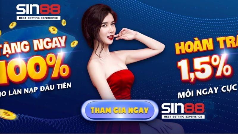 Chương trình khuyến mãi khủng tại Sin88