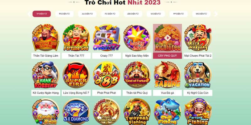 Đa dạng các tựa game là một trong những ưu điểm của 79King